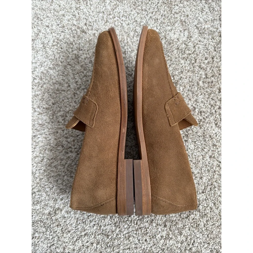 Tecovas The Monterrey Penny In Cork Suede Slip On Loafers Mens Size 8 D